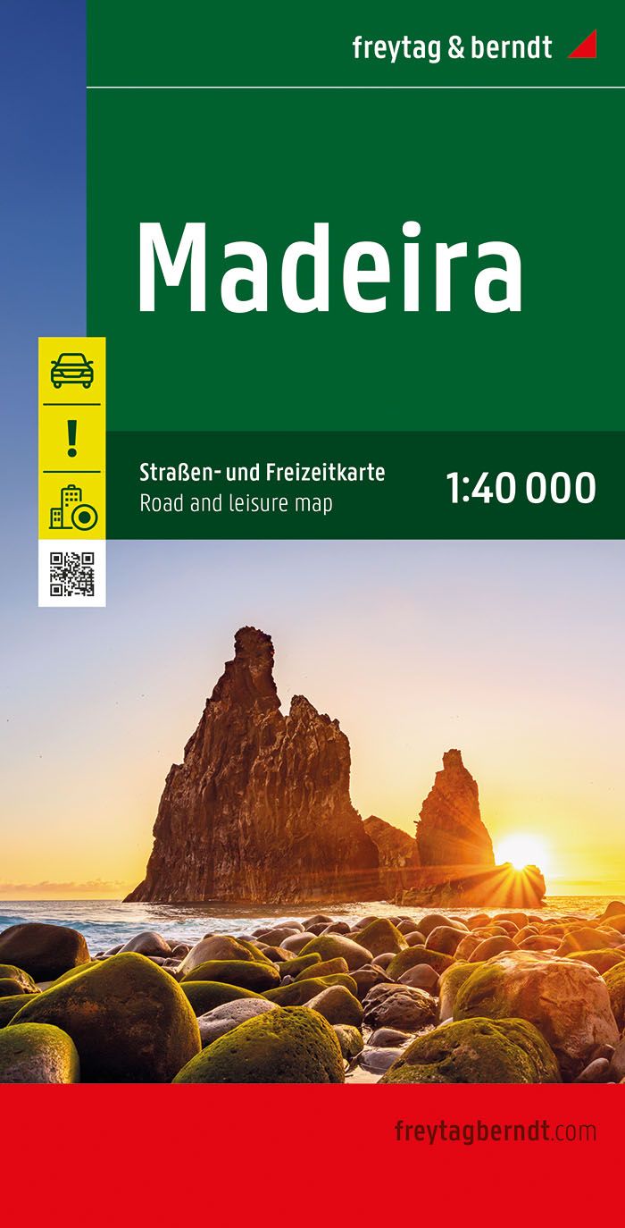 Madeira, Straßen- und Freizeitkarte 1:40.000, f&b Werbung, Plakat, Rock, Veröffentlichung, Landschaft