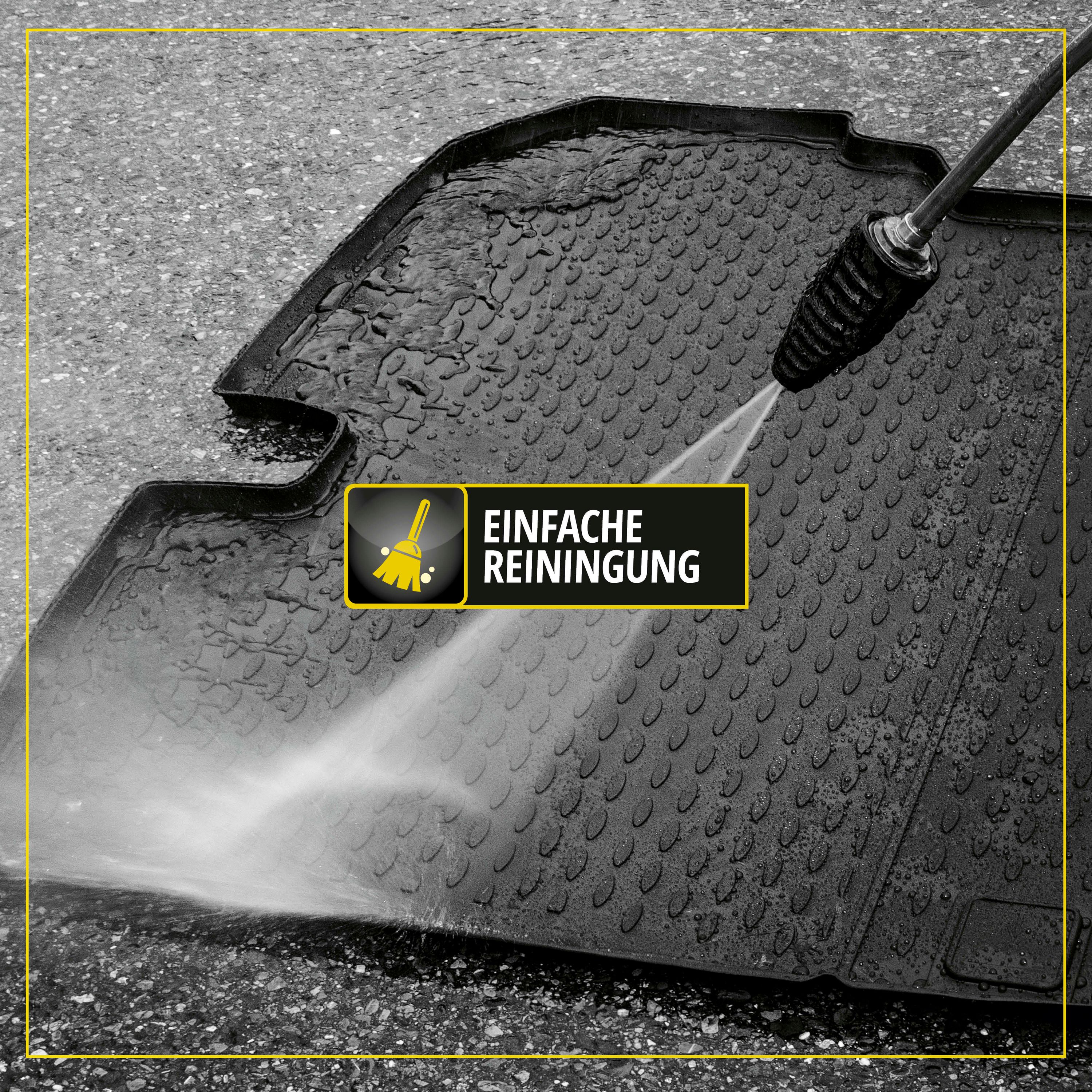 Kofferraumwanne XTR für VW Passat, schwarz, Reinigung mit Wasserstrahl 