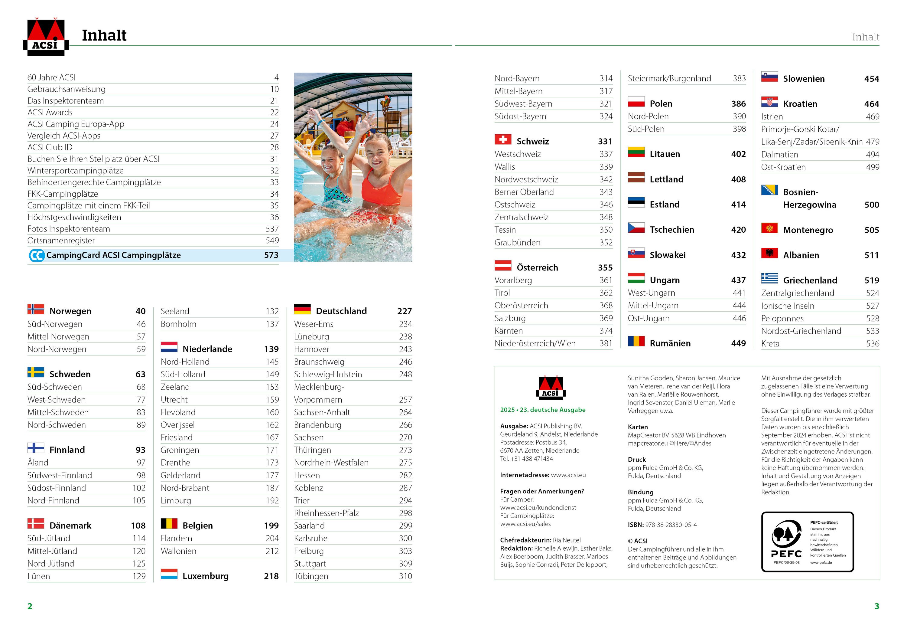 Innenansicht Seiten mit Texten