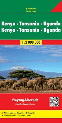 9783707913880EdLLiHK6OlnMN Cover Freytag & Berndt Autokarte Kenia, Tansania, Uganda