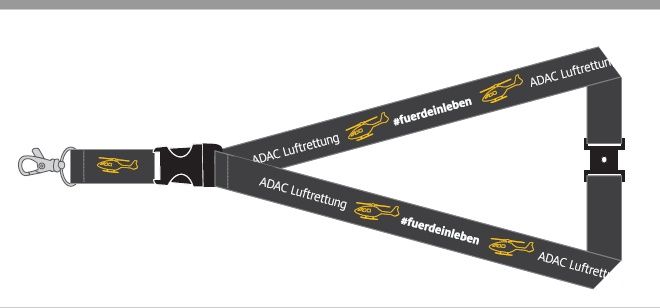 19056135-Finales-Layout-Lanyard-002 Schlüsselband der ADAC Luftrettung, schwarz, gelb