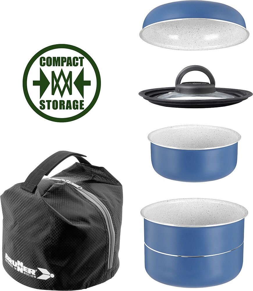 9984746204 Brunner Topfset Carezza Spacemaster Vacublock blau