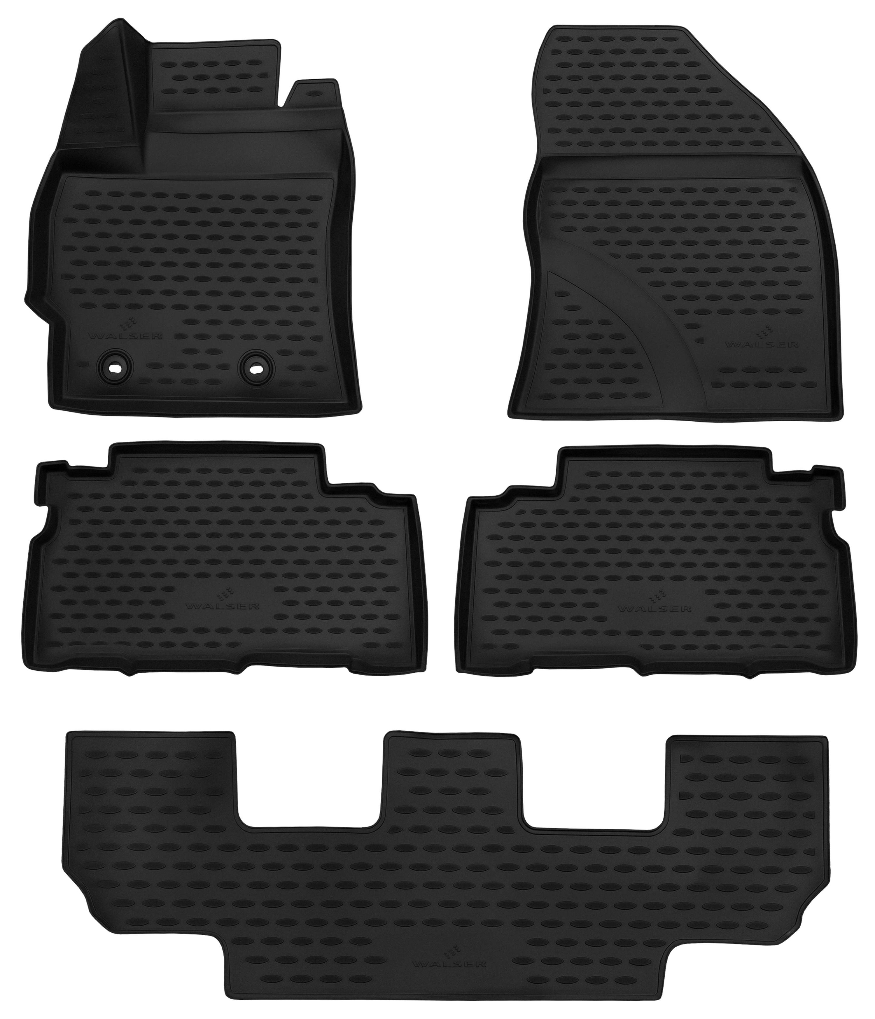 9001778751539_001 Fußmatten, Gummimatten XTR für Toyota Verso Facelift, schwarz