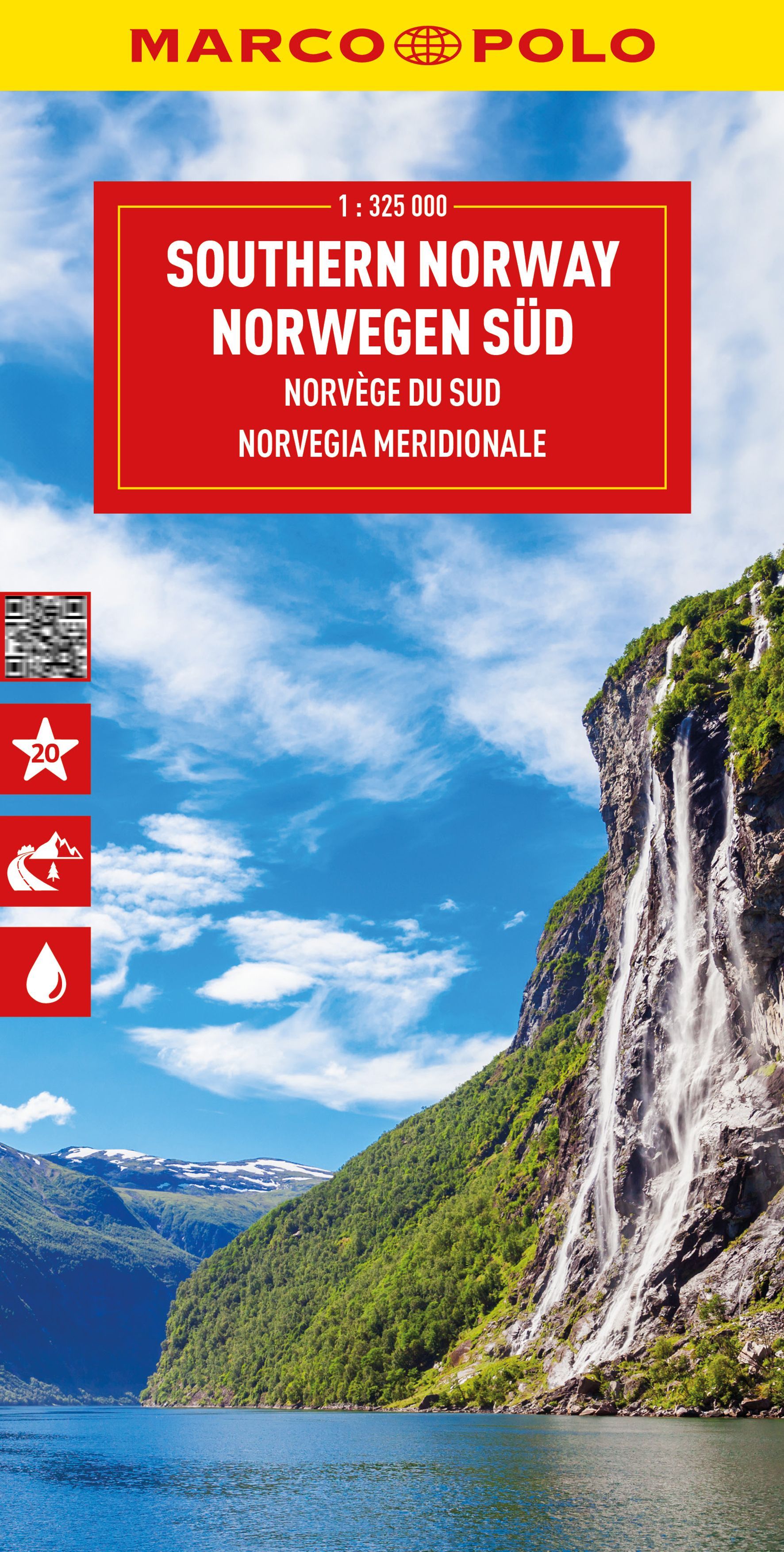 MARCO POLO Reisekarte Norwegen Süd 1:325.000 Cover Marco Polo Freizeitkarte Norwegen Süd