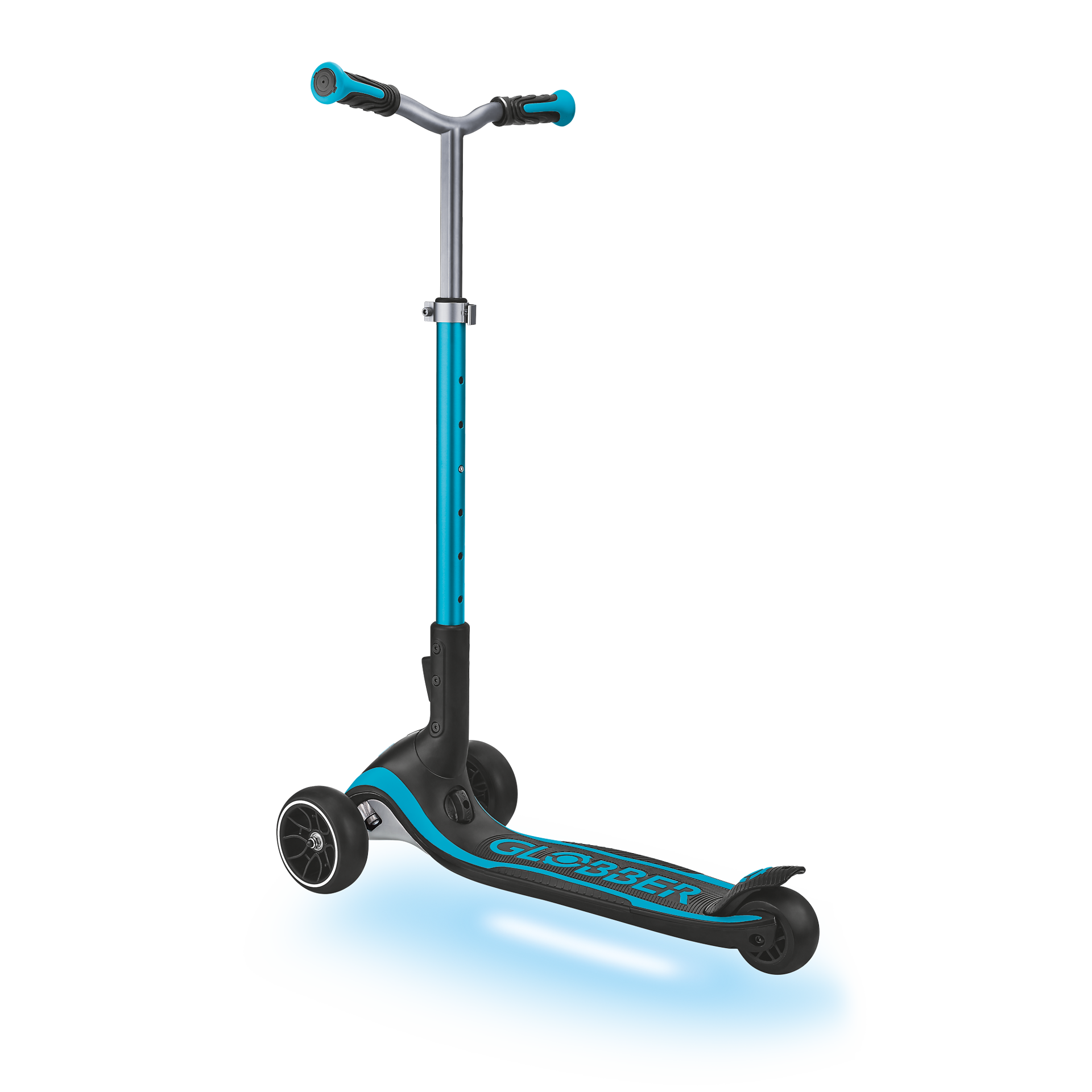 Transport, Fahrzeug, Kinderroller, Tretroller, Türkis, Rad