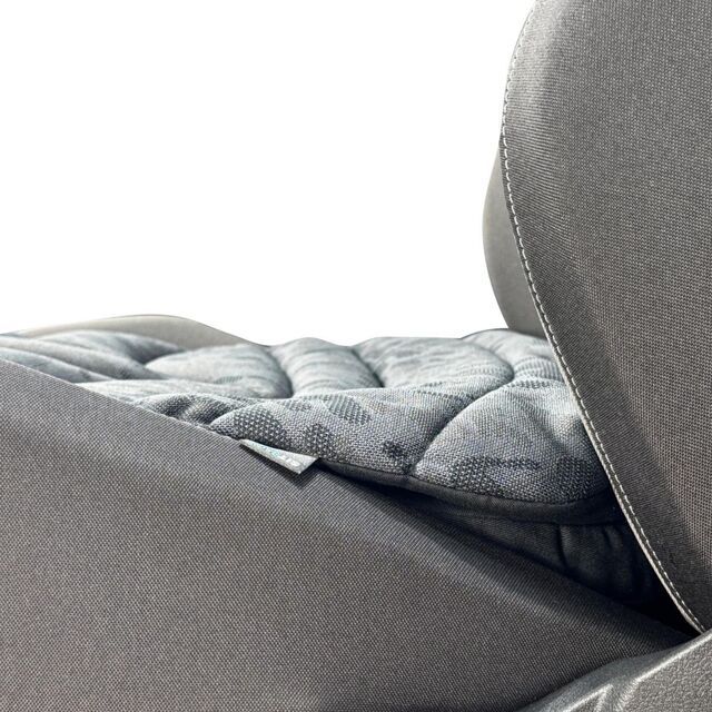 Sitzkissen, Stuhlauflage, Polster, grau, Stoff
