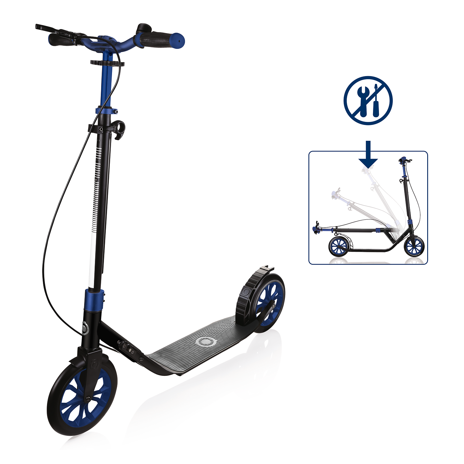 Tretroller, Roller, Fahrradrollern, Verstellbare Trittfläche?, Rollenbreite 2?