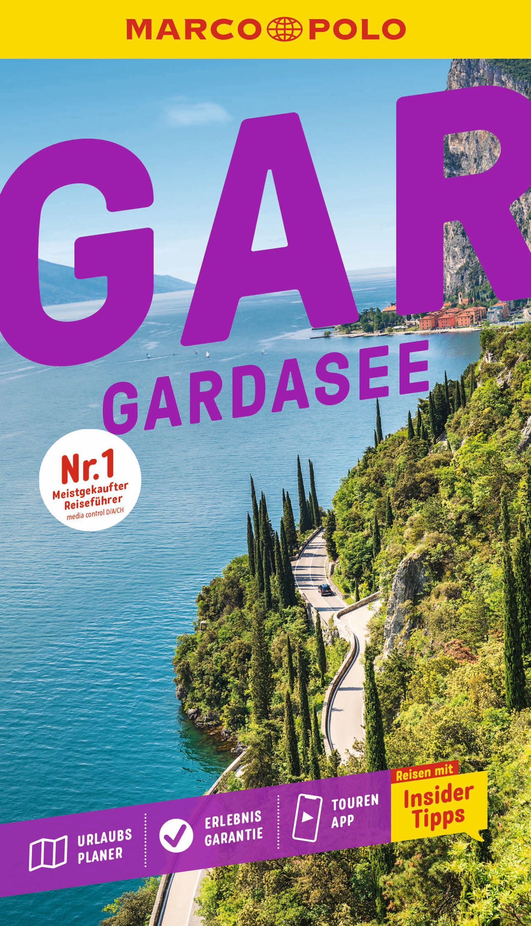 MARCO POLO Reiseführer Gardasee Werbung, Plakat, Draußen, Veröffentlichung, Pfad