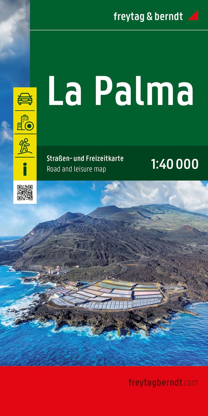 La Palma, Straßen- und Freizeitkarte 1:40.000, f&b Land, Natur, Draußen, Meer, Uferpromenade