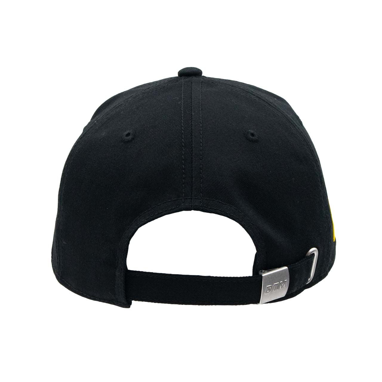 DTM Cap schwarz mit gelbem DTM Schriftzug, Rückansicht
