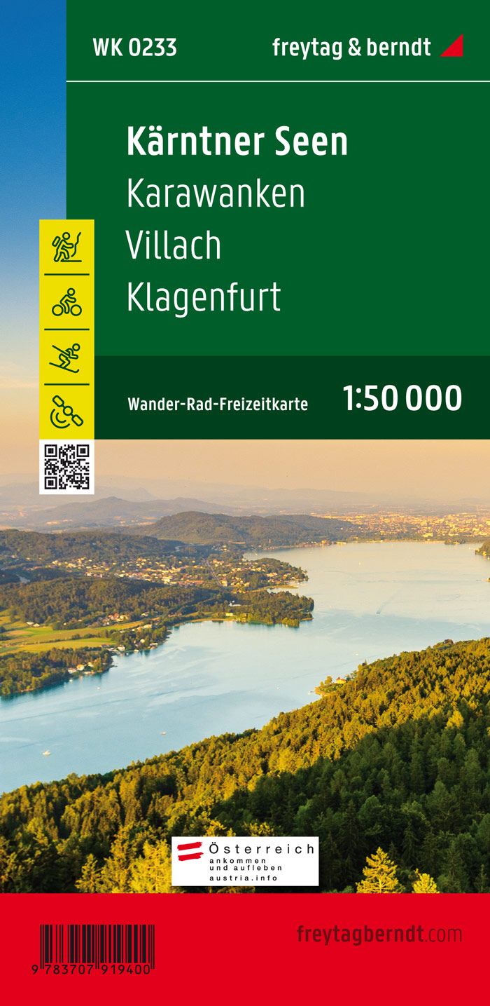 9783707919400 Cover Freytag&Berndt Wanderkarte Kärntner Seen