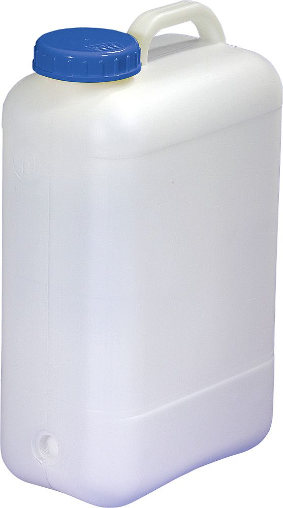 9971944-Weithalskanister_25_ltr_DIN96_mit_Verschluss-Standard-01 Standard-Weithalskanister, weißer Kanister mit blauem Deckel