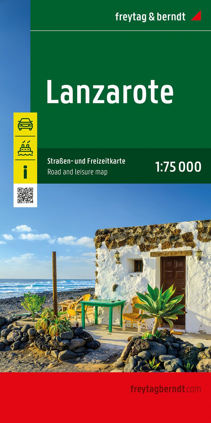 Lanzarote, Straßen- und Freizeitkarte 1:75.000,f&b Werbung, Plakat, Draußen, Unterschlupf, Natur, Werbung, Plakat, Draußen, Unterschlupf, Natur,