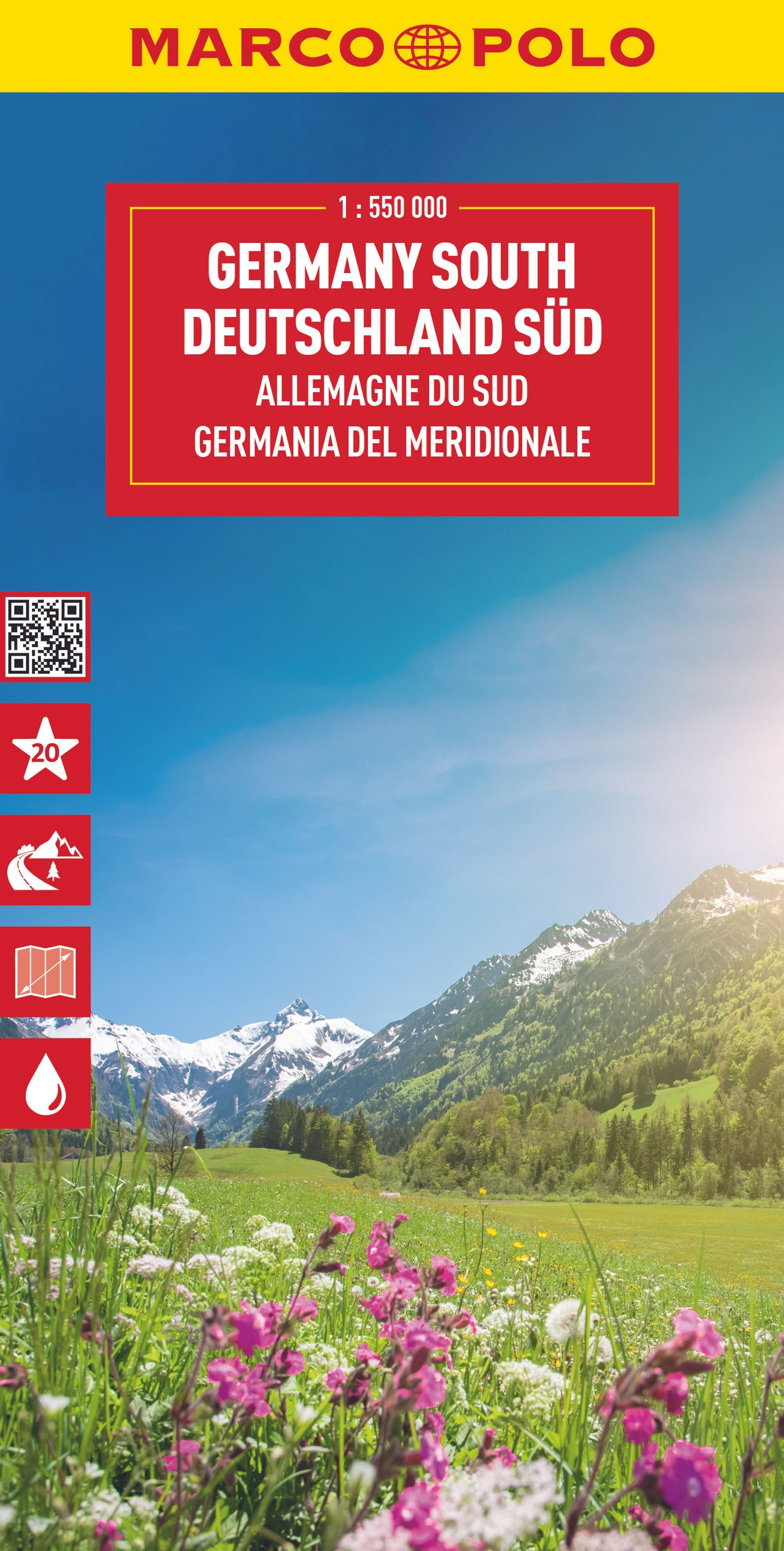 9783575018670 Cover Marco Polo Reisekarte Deutschland Süd