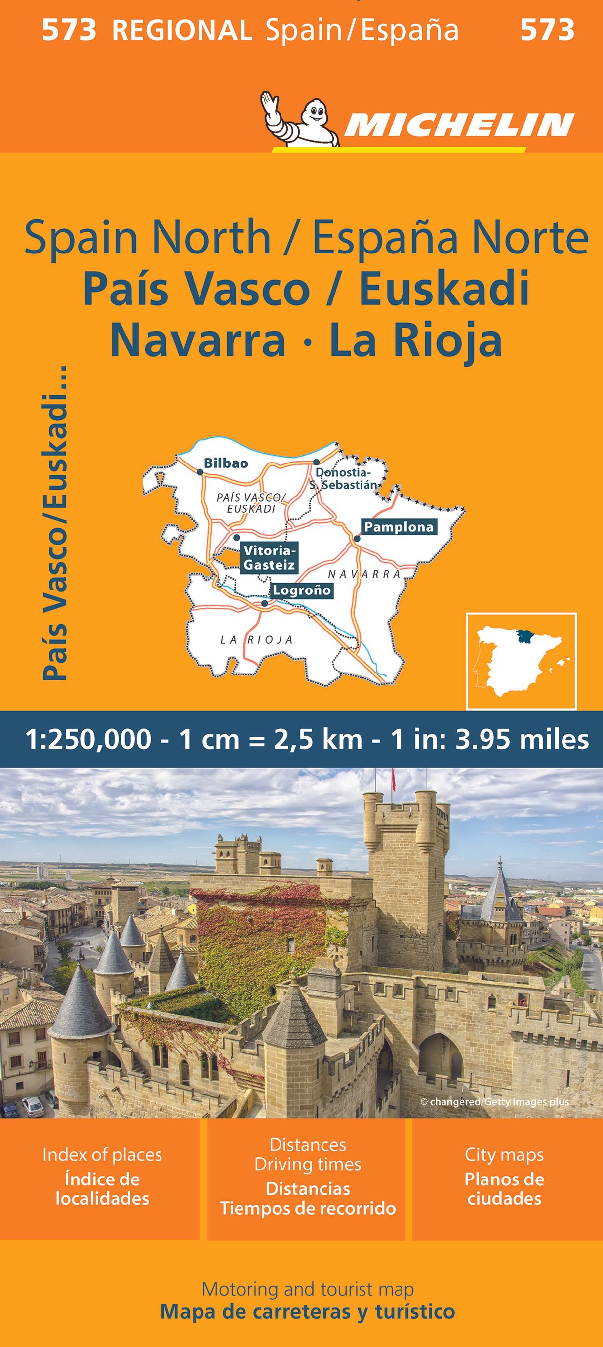 Michelin Regionalkarte Baskenland, Navarra, Rioja