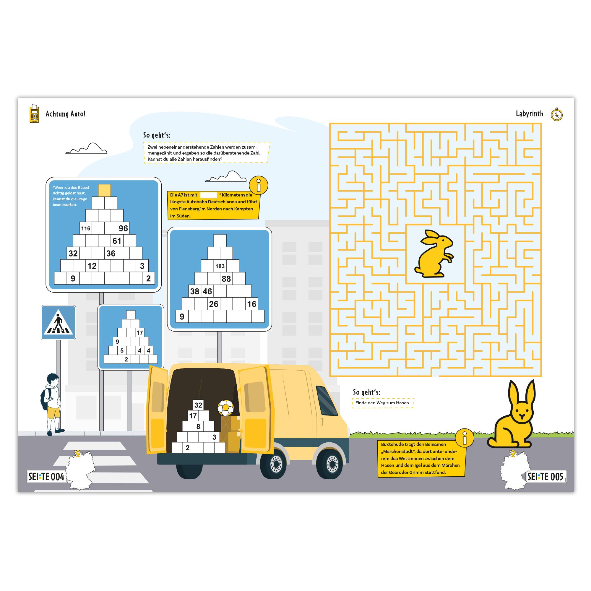 Einblick in ein Rätsel des ADAC Rätselbuches