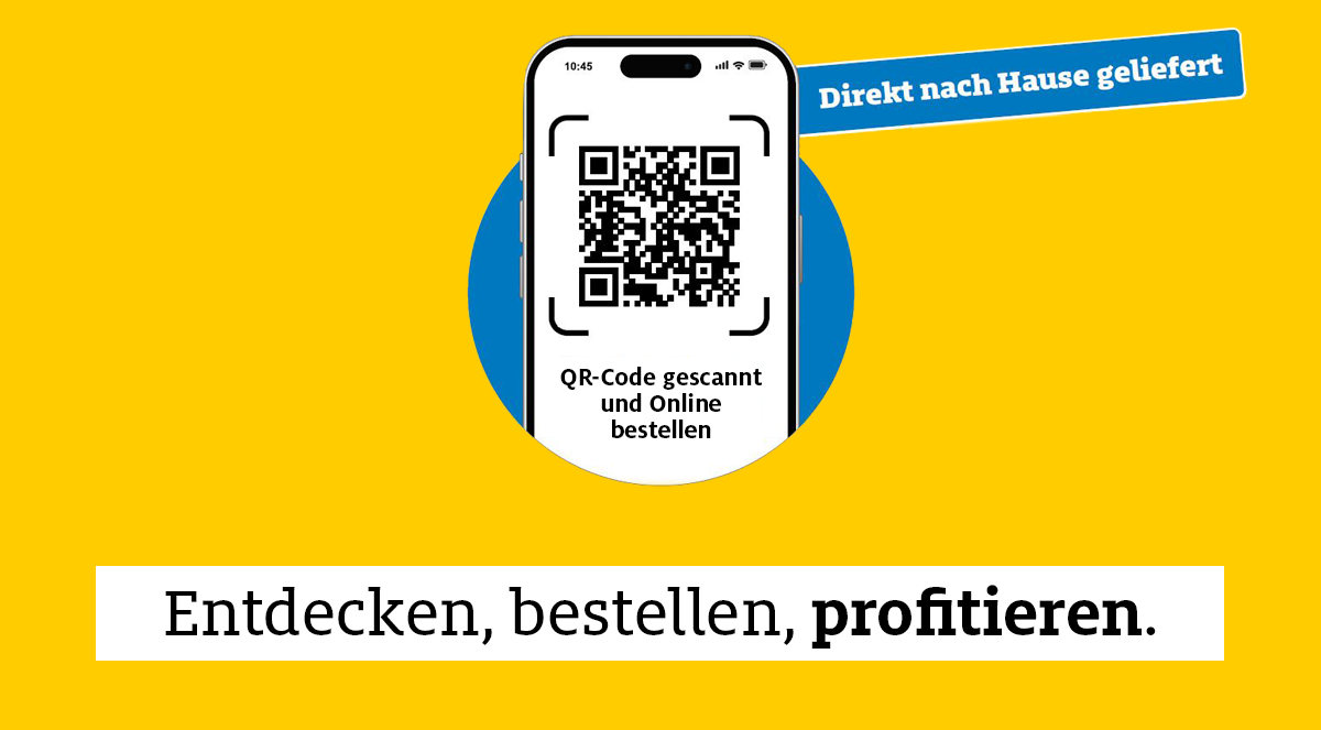 QR-Code, QR-Code Scan, Online bestellen, Direktlieferung, Rabatt