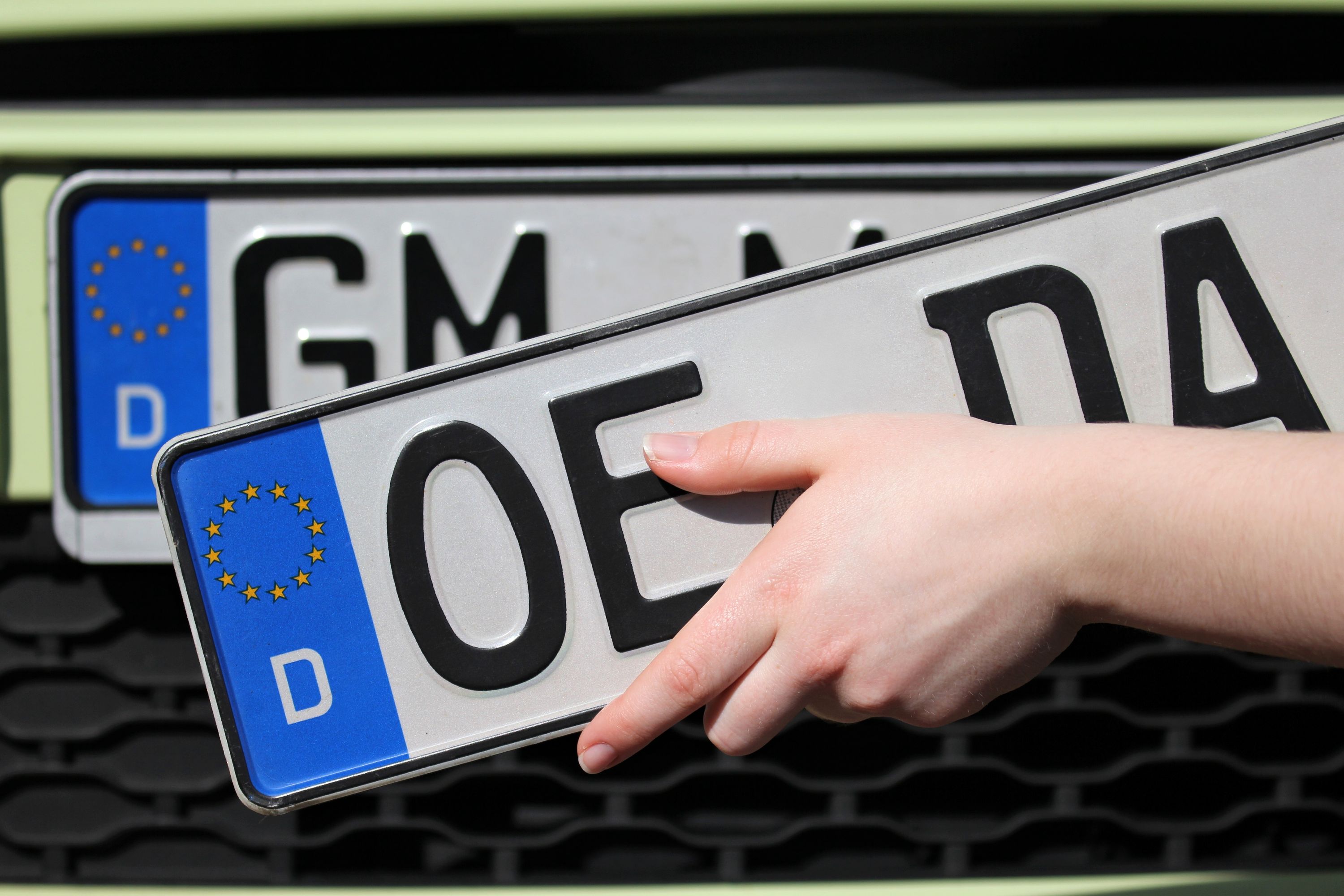 Kfz-Kennzeichen, Fahrzeug, Nummer, Symbol, Text, 