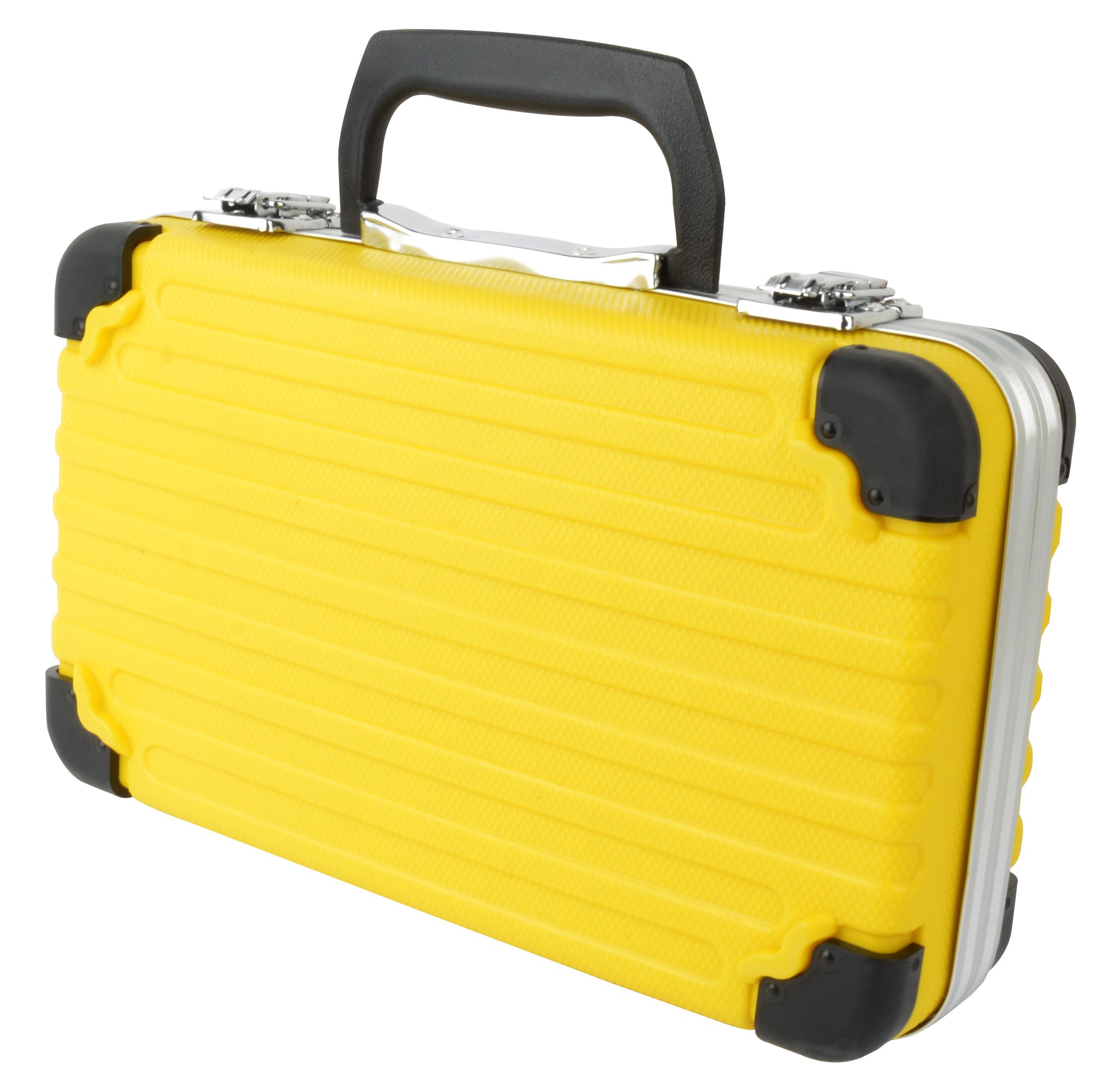 ADAC Mannesmann Steckschlüsselkasten gelb mit schwarzem Logo, Rückseite ohne Logo