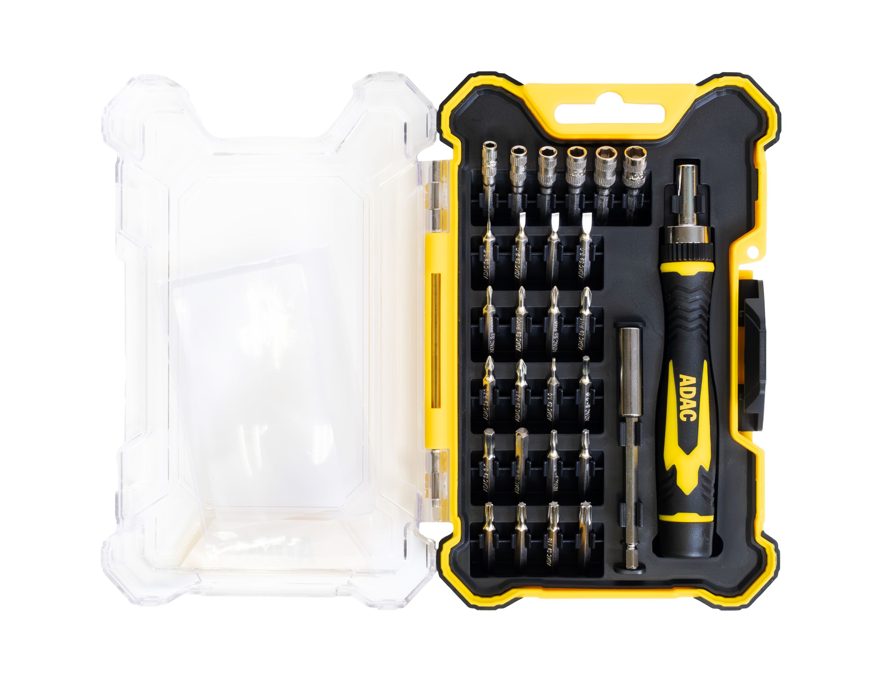 Schraubendreher-Set, Schraubendreher, Bit-Satz, Kreuz-/Schlitz-Bits, Werkzeugkoffer