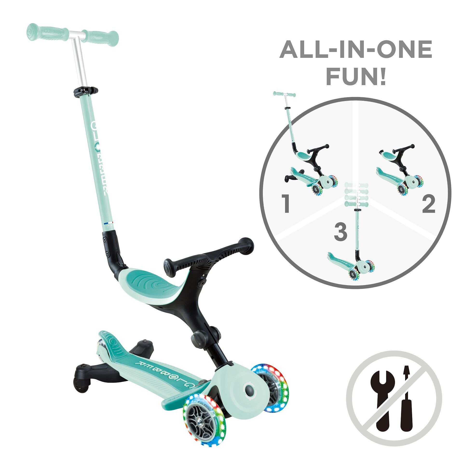 Roller, Transport, Fahrzeug, Rad,Tretroller, Mint, Kinderroller