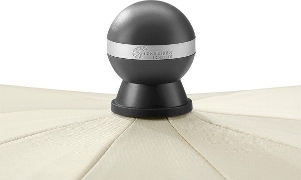 9961365203_600x600 SCHNEIDER SCHIRME Sonnenschirm, beige, rund, aufgeklappt, Fokus von oben