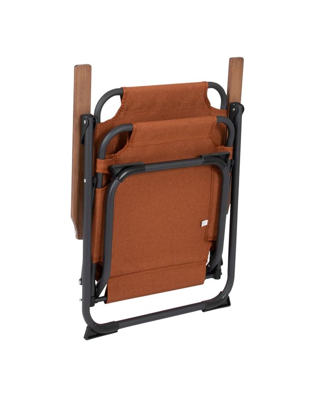 Campingstuhl, Klappstuhl, Stuhl aus Stoff, Holzarmlehnen, stahlrahmen