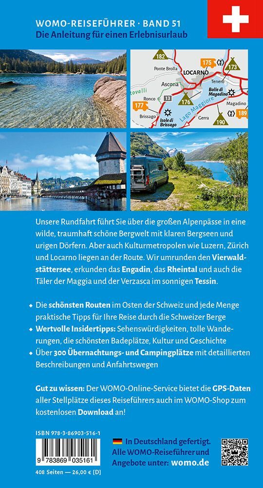 reiseguide, karte, campingwagen, seenlandschaft, alpenpause
