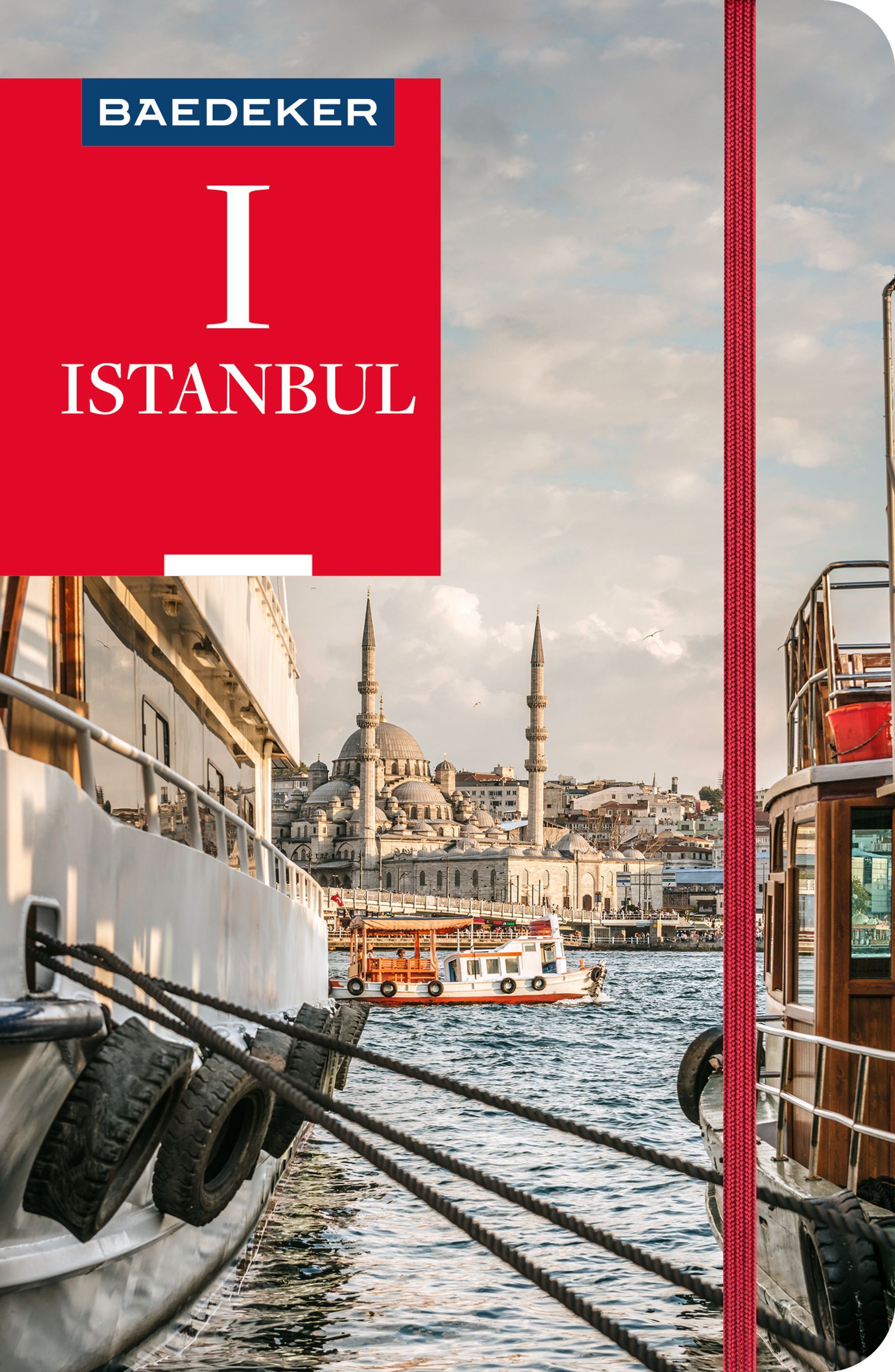 Baedeker Reiseführer Istanbul Jacht, Uferpromenade, Turmspitze, Boot, Wasserfahrzeug