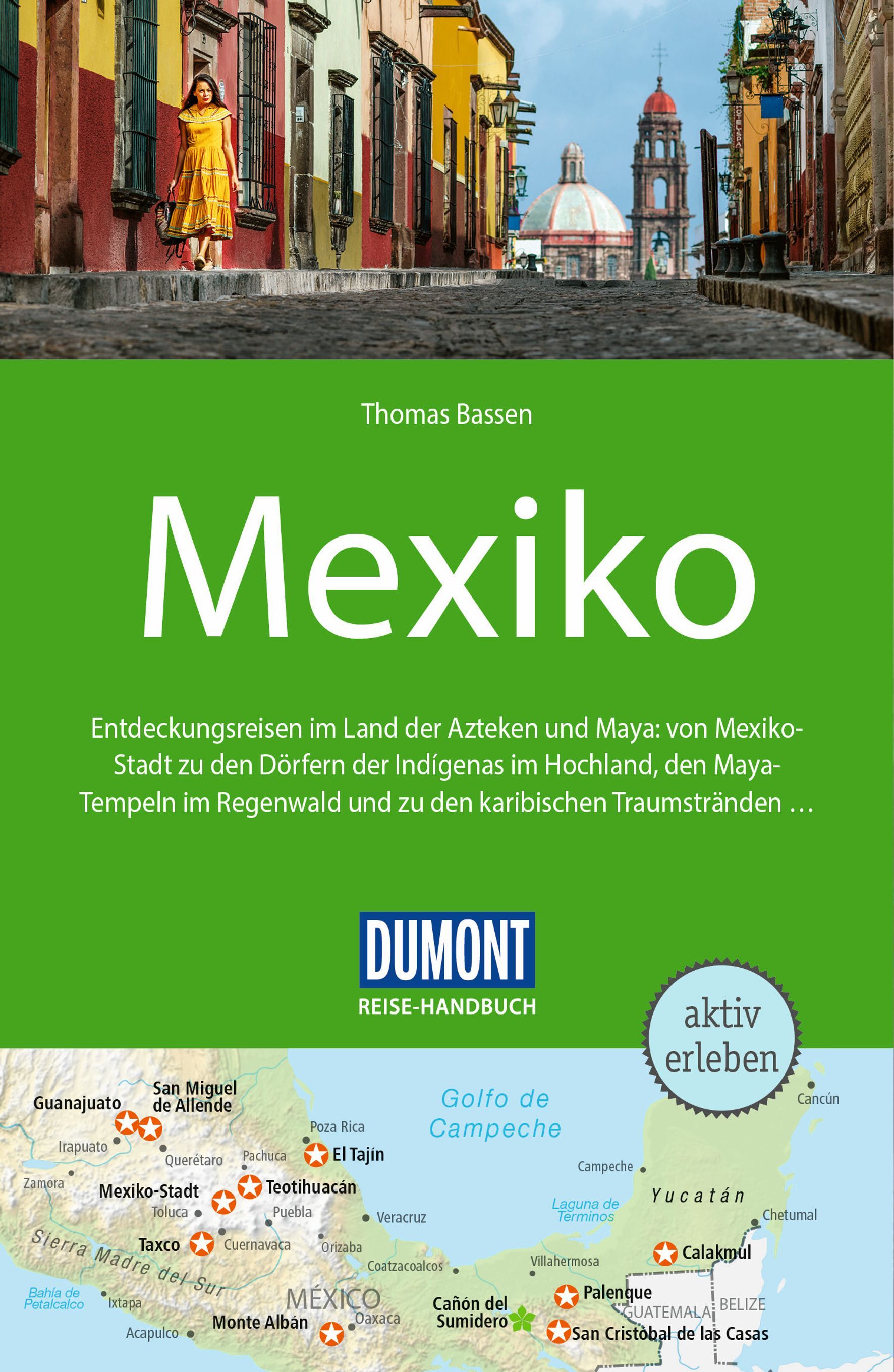 Mexico, Reiseführer, Bildschirmseite, Grünes Cover, Stadtansicht