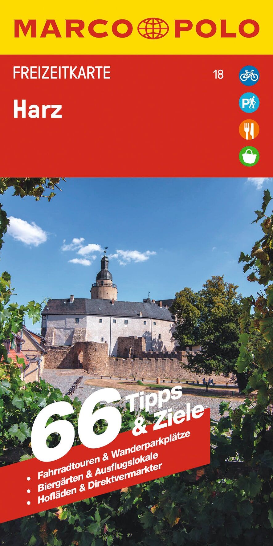 castle, Weinberg, Landschaft, Touristenkarte, Harz