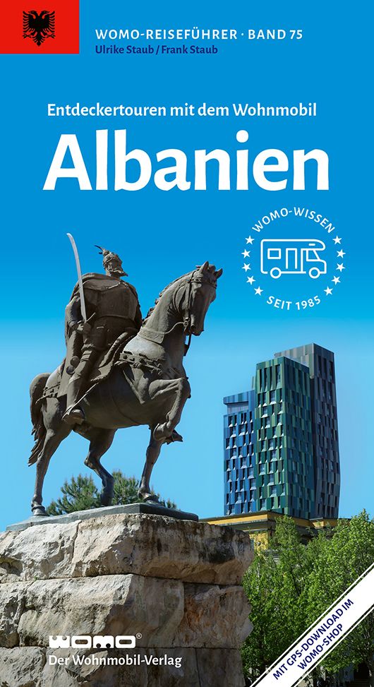 Entdeckertouren mit dem Wohnmobil Albanien Werbung, Pferd, Plakat, Mann, Person