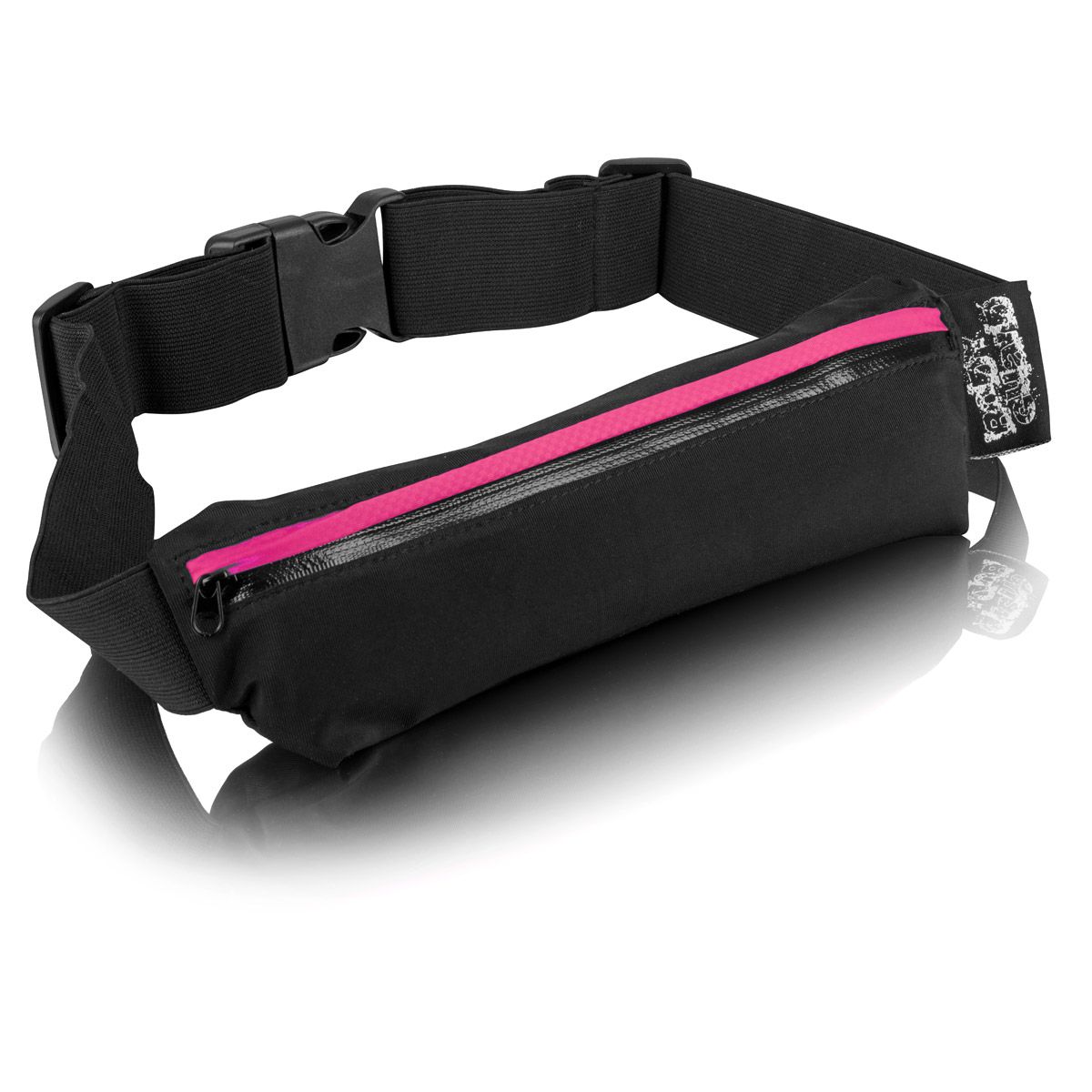 Gürteltasche LED Schwarz Pink