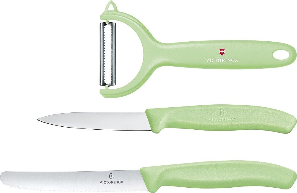 Victorinox Swiss Classic 2-teiliges Gemüsemesser-Set Mit Sparschäler – Extra Scharf, Rot, Spülmaschinengeeignet Victorinox Swiss Classic 2-teiliges Gemüsemesser-Set Mit Sparschäler – Extra Scharf, Rot, Spülmaschinengeeignet