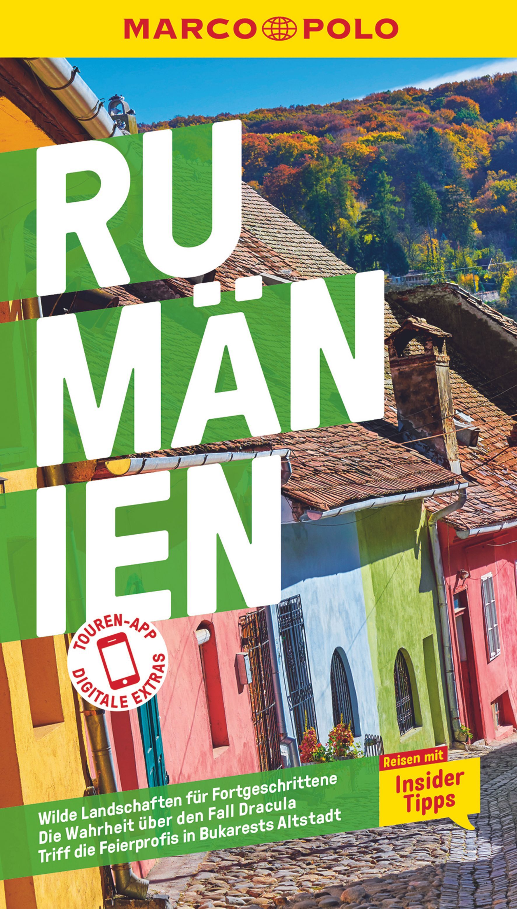 MARCO POLO Reiseführer Rumänien Werbung, Plakat, Nachbarschaft, Gebäude, Hütte,