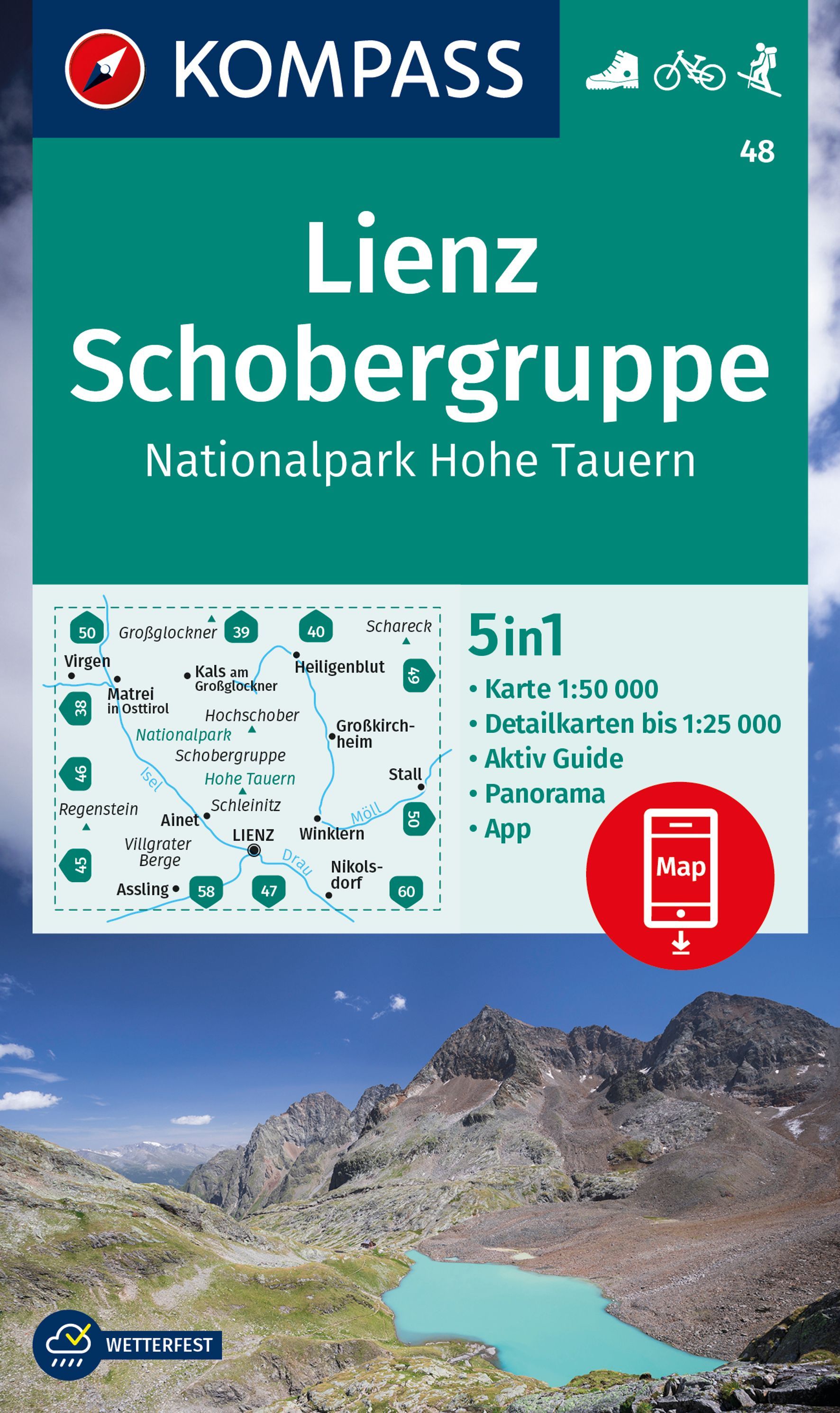9783991540670 Cover, Karte Lienz Schobergruppe