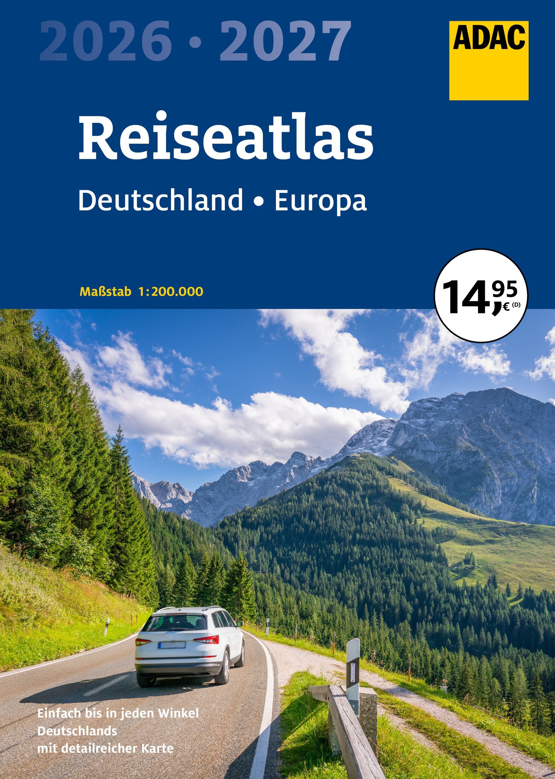 ADAC Reiseatlas Deutschland, Europa 2026/2027 Straße, Werbung, Auto, Fahrzeug, Landschaft