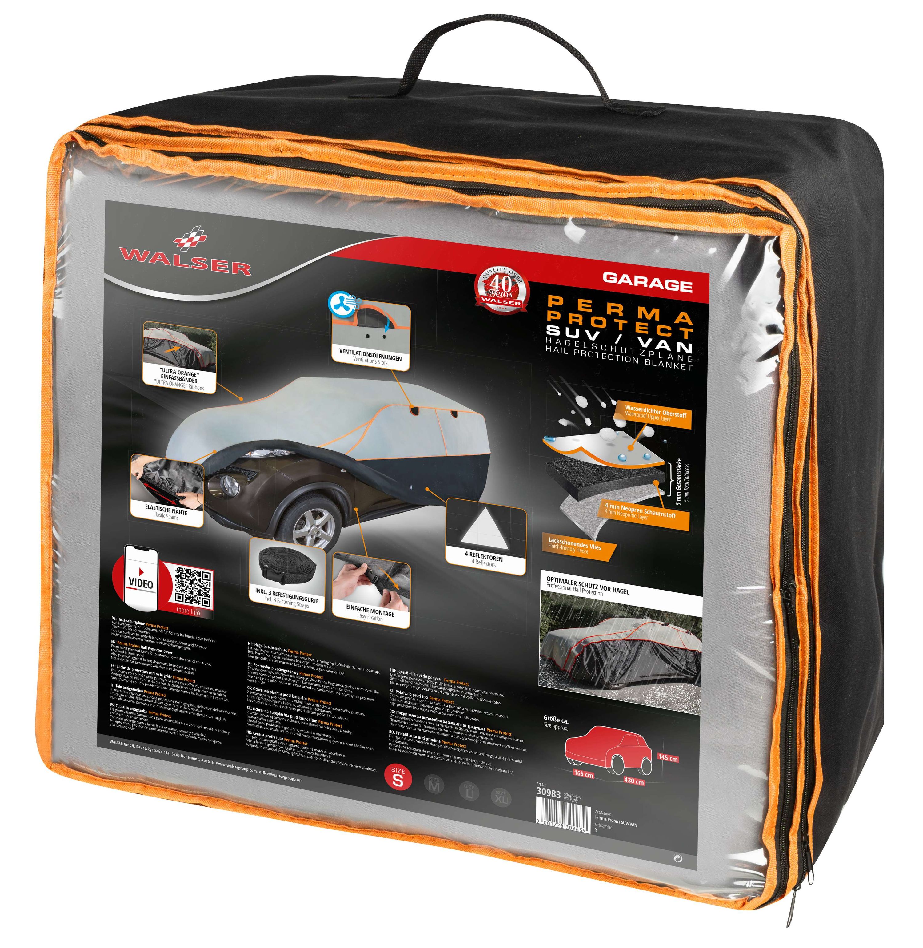9001778309839_002 PKW Hagelschutzplane Perma Protect SUV Größe S. In Verpackung