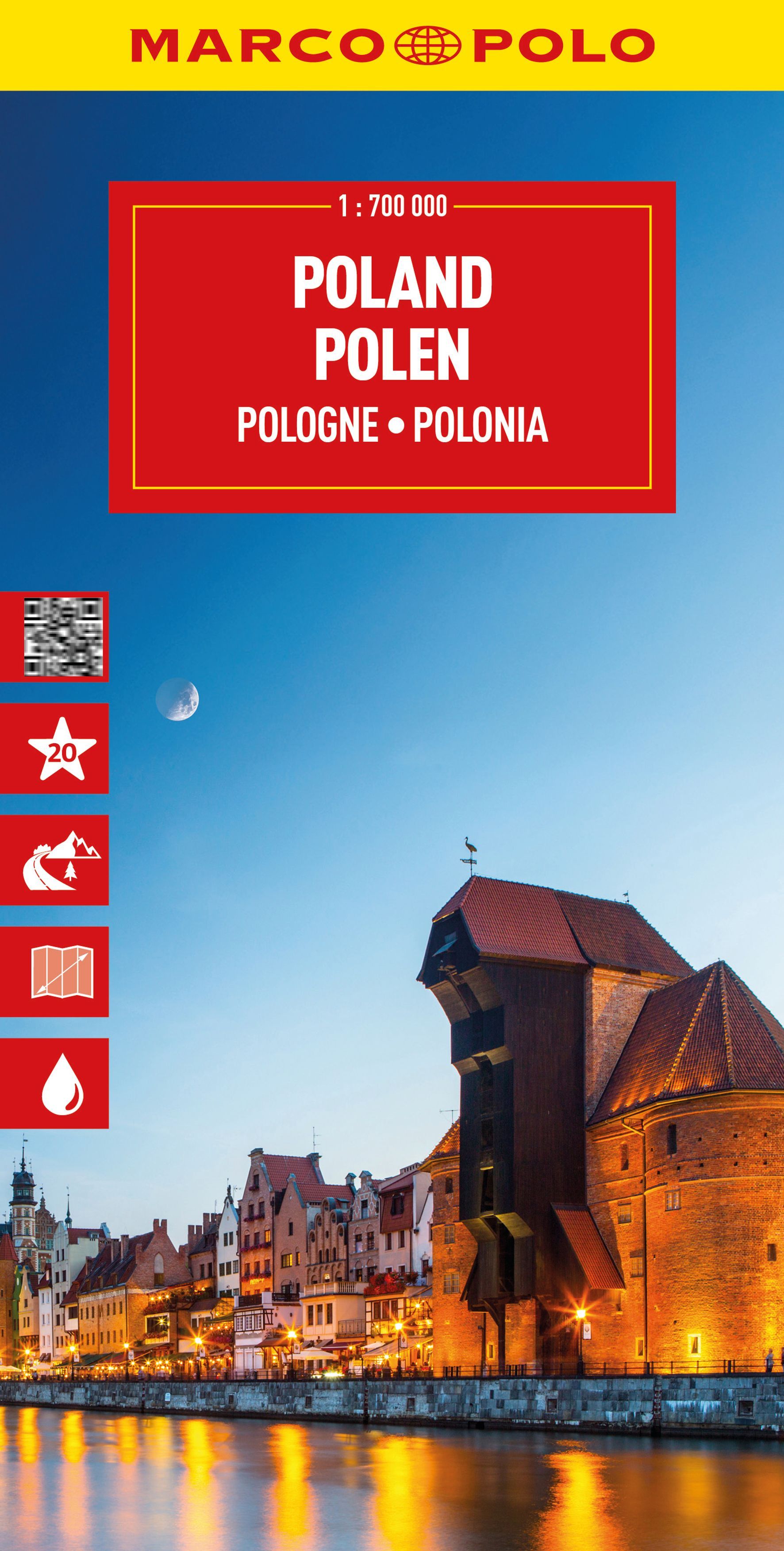 Modellbau, Polen Karte, 1:700 000, Bauwerk, Stadtansicht