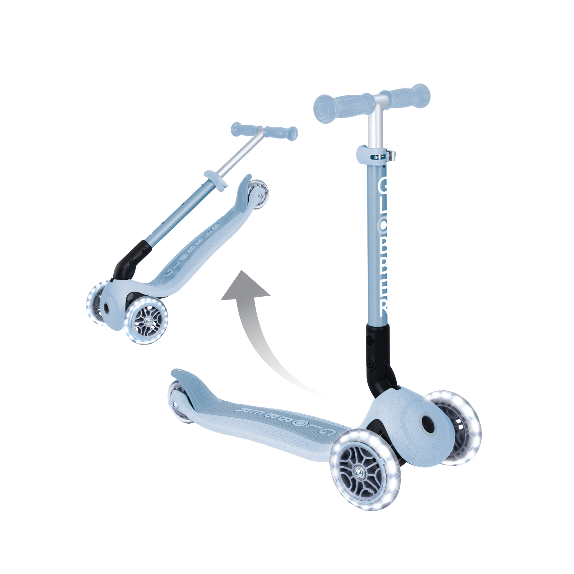 Transport, Fahrzeug, Kinderroller, Roller, Blau, Rad