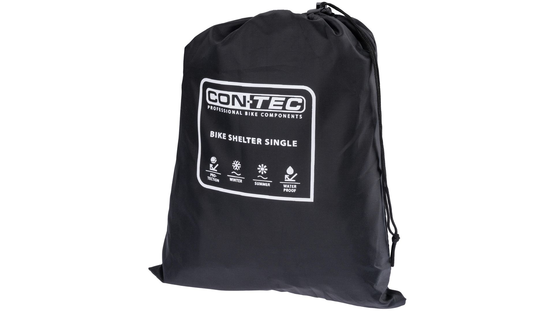 bikehülle, Zugbeutel, schwarz, wasserdicht, Logo