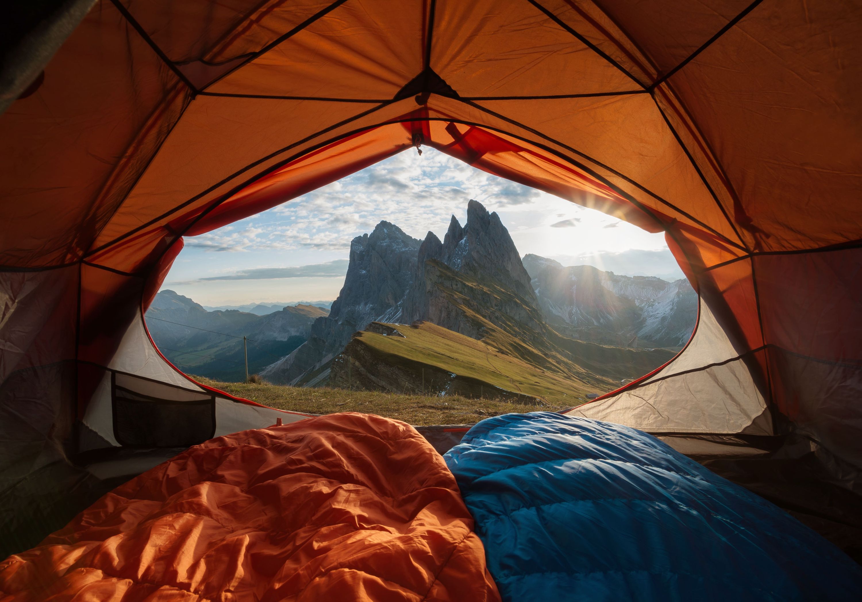 Draußen, Unterschlupf, Zelt, Campen, Zelt in den Bergen,