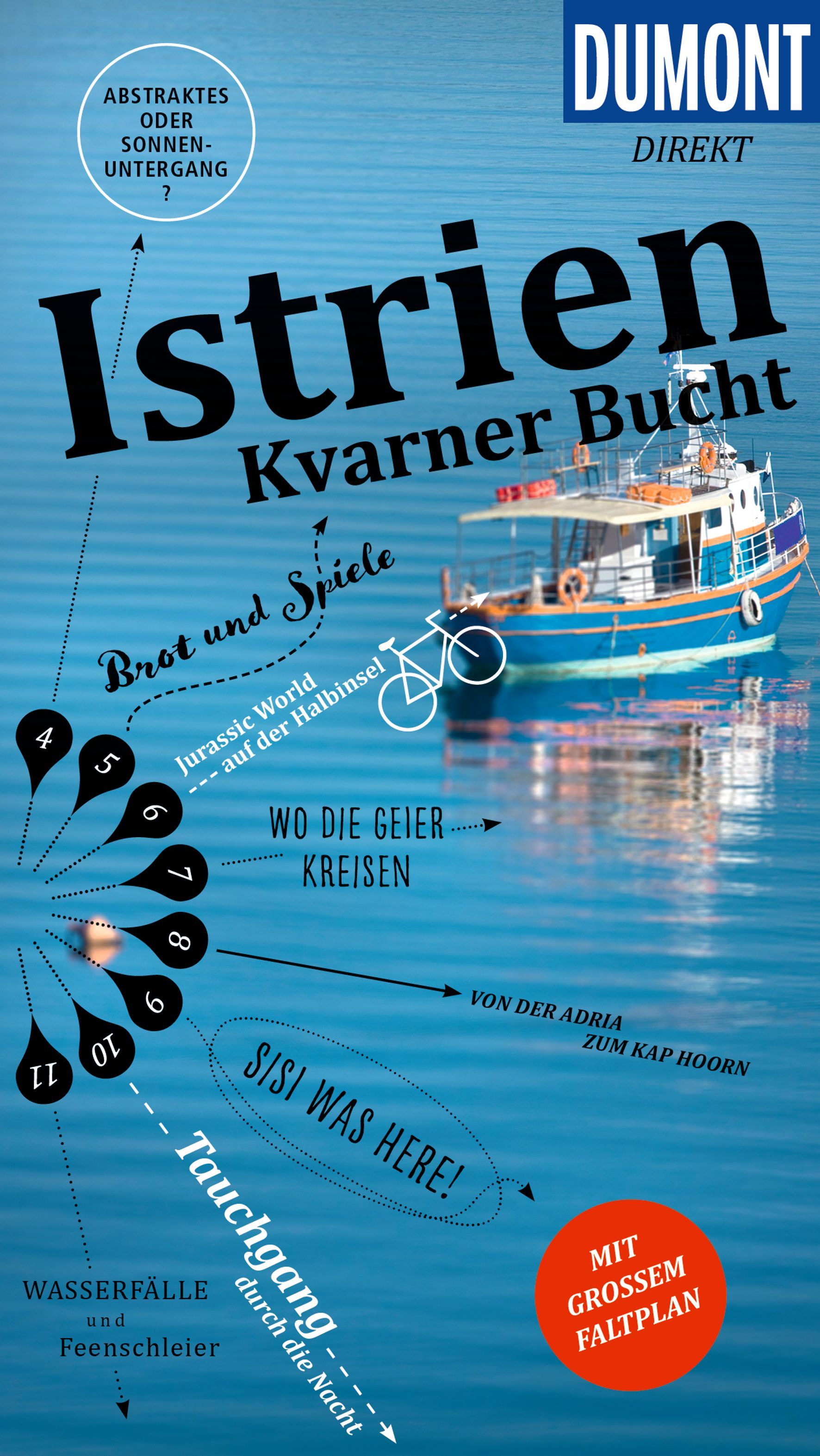 9783616000527 Cover Dumont direkt Reiseführer Istrien, Kavrner Buchtt