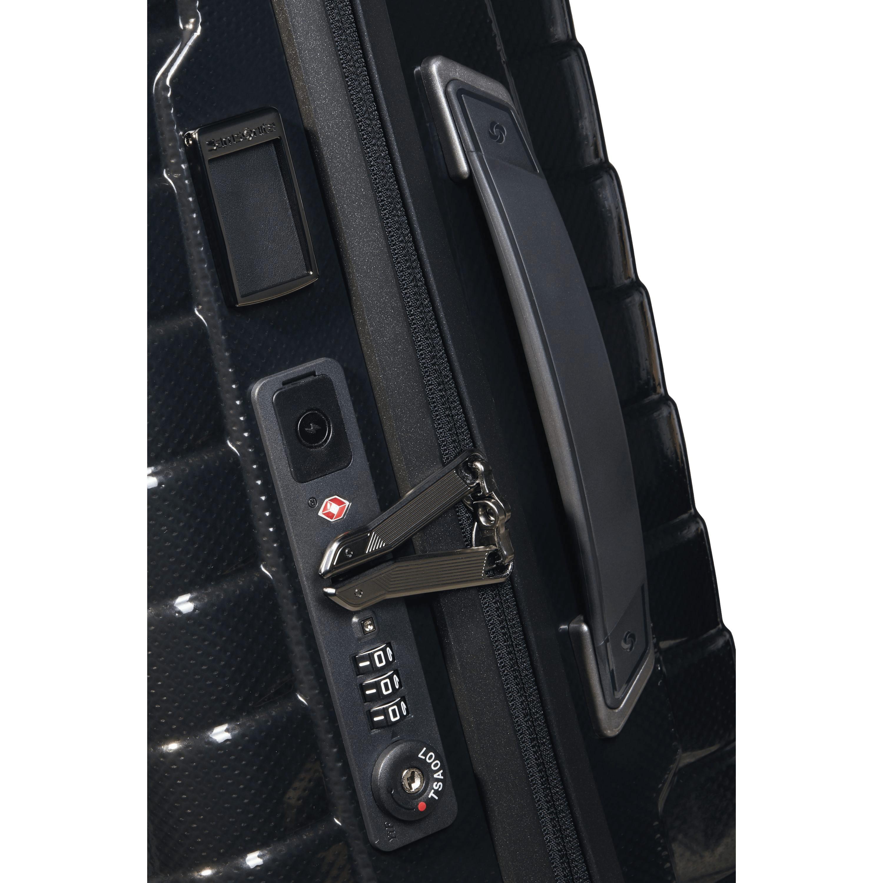 Samsonite Proxis Spinner Ansicht Verschluss