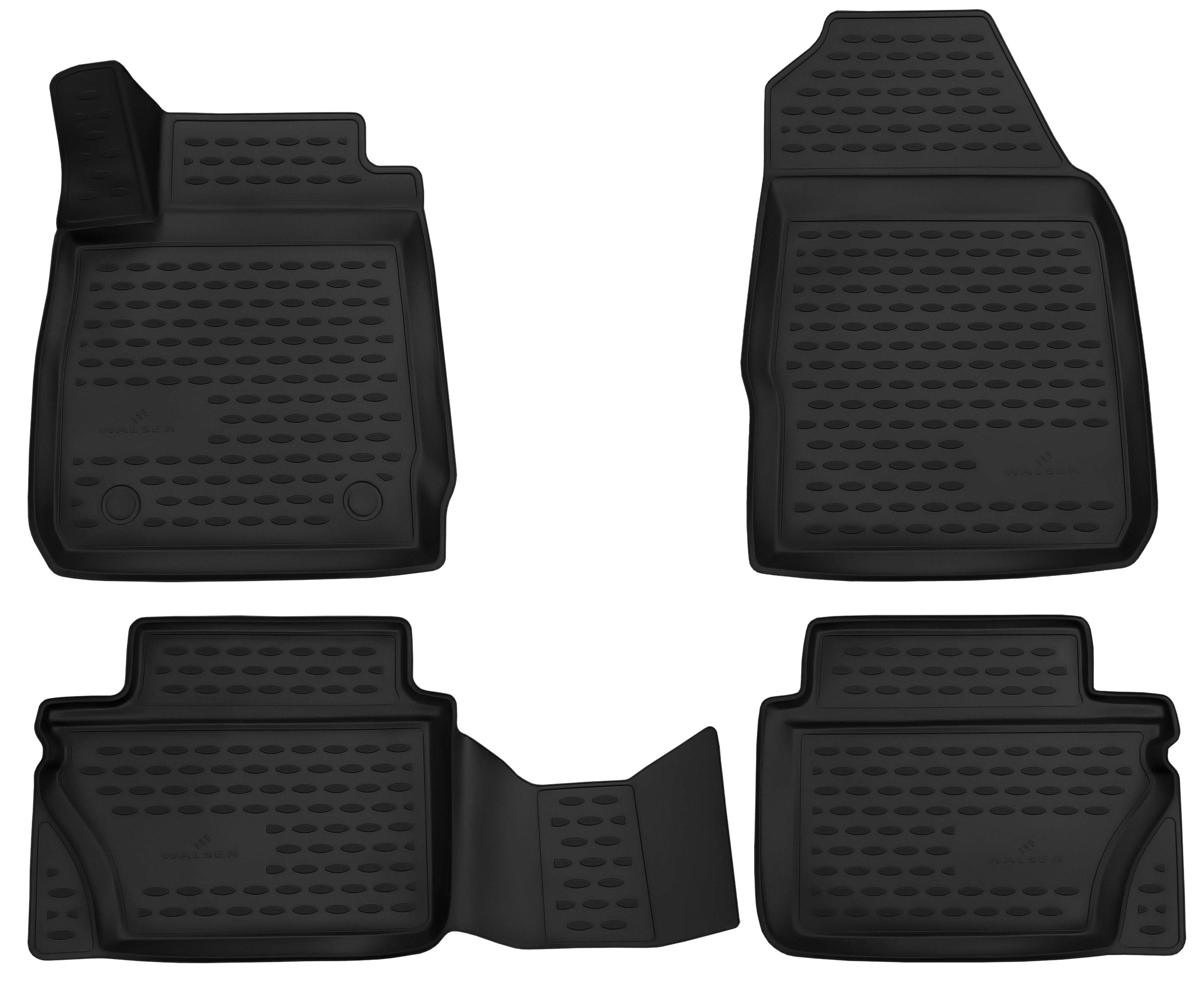 Fußmatte, Gummimatten XTR für Ford Fiesta VI, schwarz 