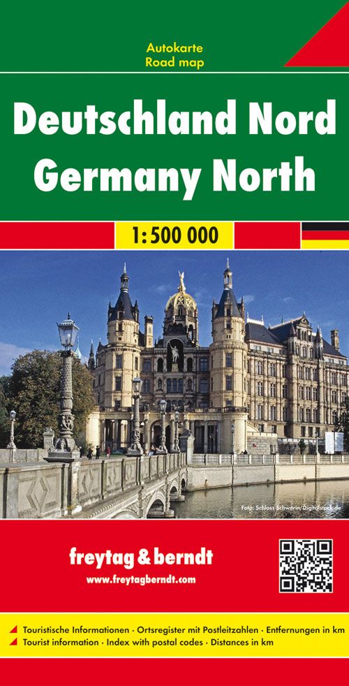 F&B Autokarte Deutschland Nord, Maßstab 1: 500 000 Werbung, Plakat, Gebäude, Stadt, QR Code