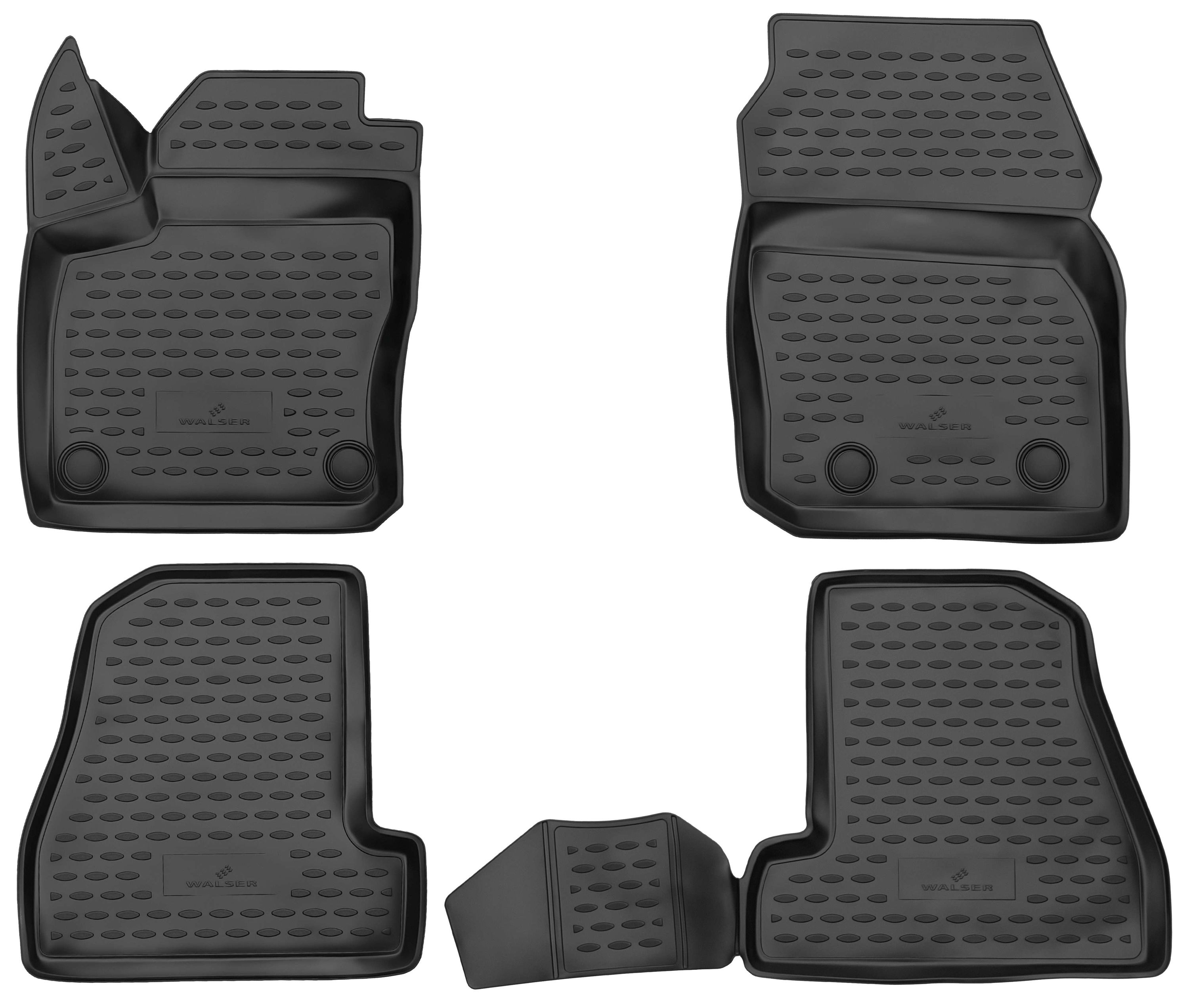 Fußmatte, Gummimatten XTR für Ford Focus III, schwarz