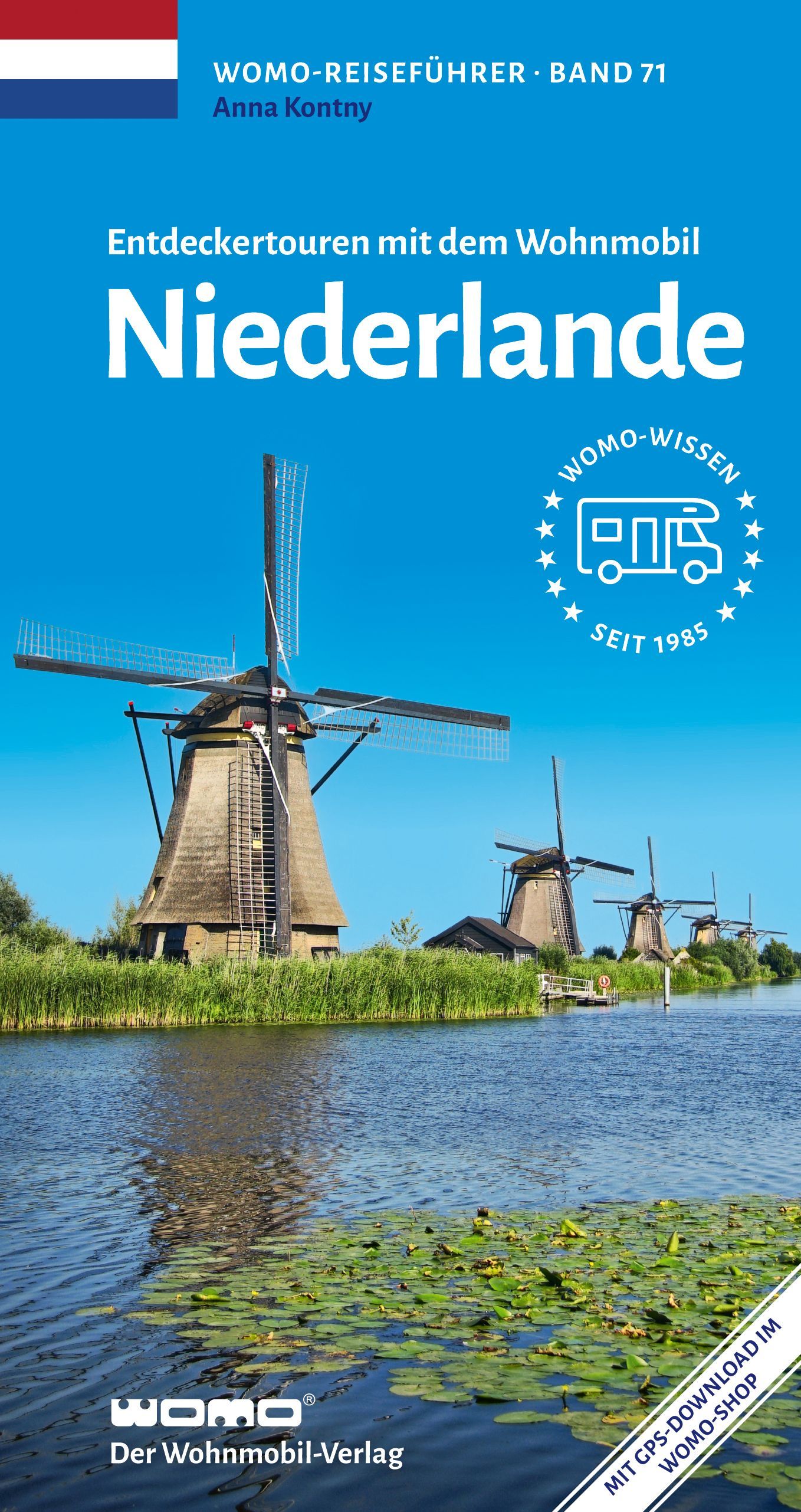 Windmühle, Dutch windmill, Kanal, Seerosen, Reiseführer