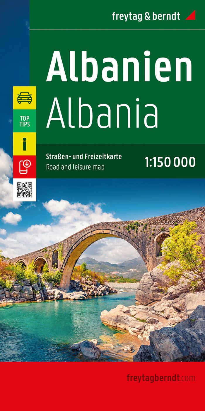 Albanien, Straßen- und Freizeitkarte, f&b Werbung, Veröffentlichung, Buch, Plakat, Szenerie