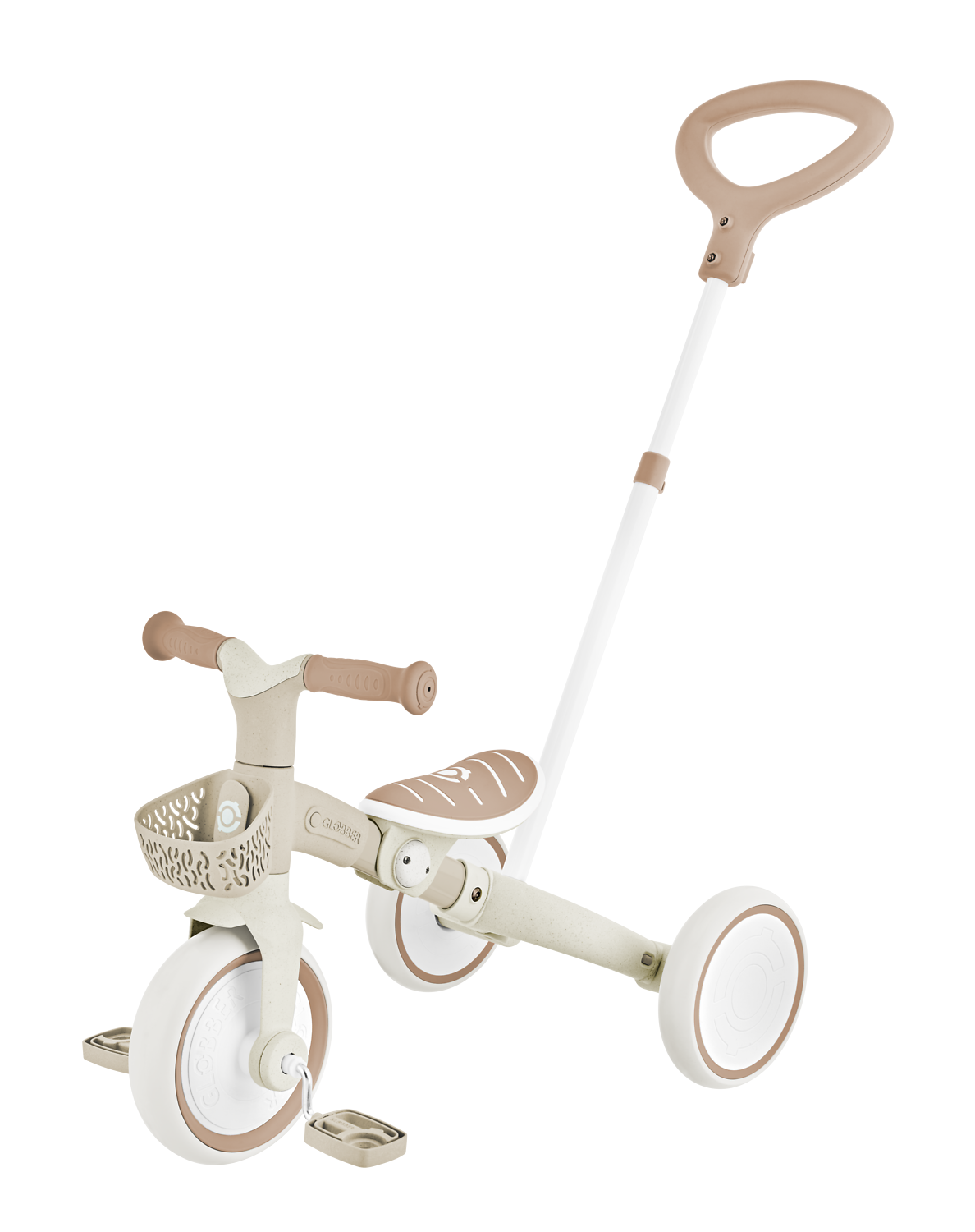 Kinderfahrrad, Dreirad, Trike, Holzkunststoff, Beige